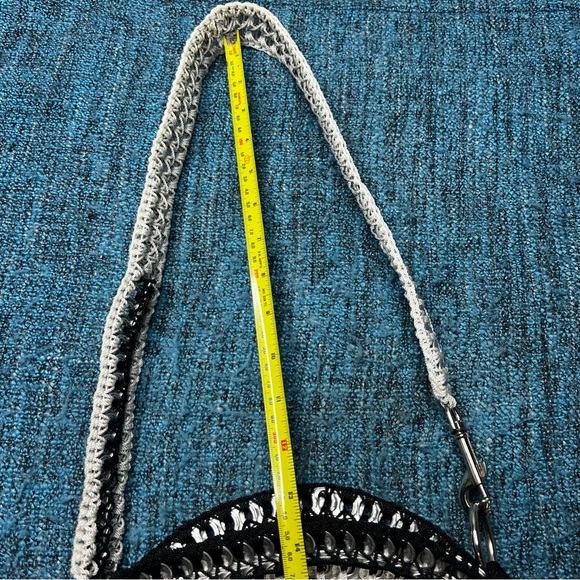 UpCycled Y2K Soda Can Pop Top Tab CD Crocheted Circular Round Bag Purse - Picture 12 of 12